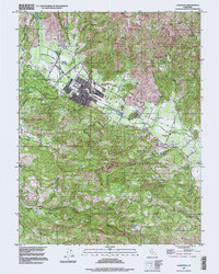Calistoga 1997 topographic map thumbnail