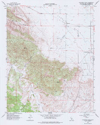 California Valley 1966 topographic map thumbnail