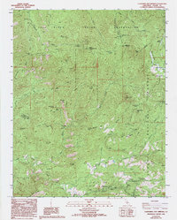 California Hot Springs 1986 topographic map thumbnail