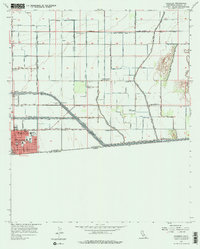 Calexico 1957 topographic map thumbnail