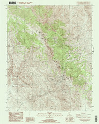 Cerro Gordo Peak 1987 topographic map thumbnail