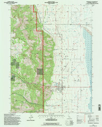 Cedarville 1993 topographic map thumbnail