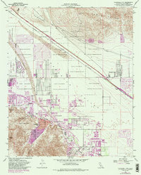 Cathedral City 1958 topographic map thumbnail