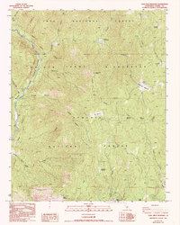 Casa Vieja Meadows 1987 topographic map thumbnail