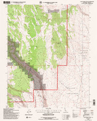 Casa Diablo Mtn. topographic map thumbnail