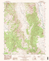 Coleville 1988 topographic map thumbnail