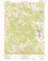 Cloverdale 1960 topographic map thumbnail