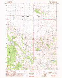 Cleghorn Flat 1989 topographic map thumbnail