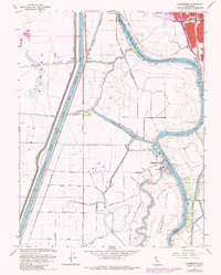 Clarksburg 1967 topographic map thumbnail