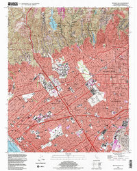 Beverly Hills 1995 topographic map thumbnail