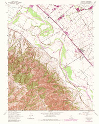 Chualar 1947 topographic map thumbnail