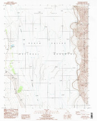 Badwater 1986 topographic map thumbnail