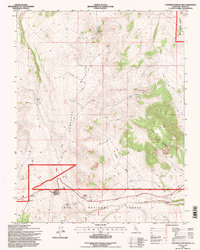 Cowtrack Mountain 1994 topographic map thumbnail