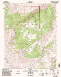 Cowhorn Valley 1994 topographic map thumbnail