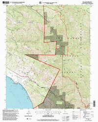 Big Sur 1995 topographic map thumbnail