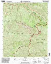 Big Pine Mountain 1995 topographic map thumbnail