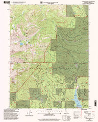 Covington Mill 1998 topographic map thumbnail