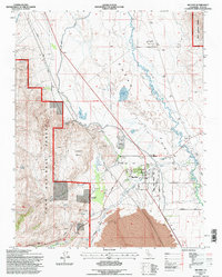 Big Pine 1994 topographic map thumbnail