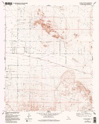 Cougar Buttes 1971 topographic map thumbnail