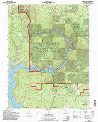 Berry Creek 1994 topographic map thumbnail