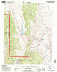 Benton Hot Springs 1994 topographic map thumbnail