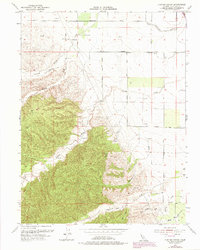 Cortina Creek 1953 topographic map thumbnail