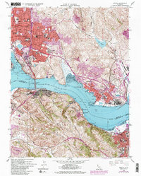 Benicia 1959 topographic map preview