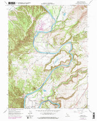 Bend 1965 topographic map thumbnail