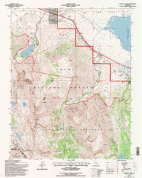 Convict Lake 1994 topographic map thumbnail