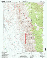 Bee Springs Canyon 1994 topographic map thumbnail