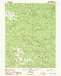 Comptche 1991 topographic map thumbnail