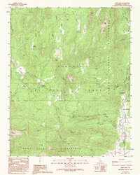 Crag Peak 1987 topographic map thumbnail