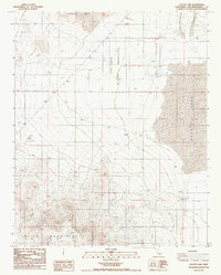 Coyote Lake 1986 topographic map thumbnail