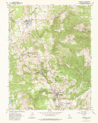 Amador City 1962 topographic map thumbnail