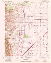Allendale 1953 topographic map thumbnail