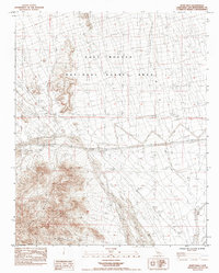 Blind Hills 1984 topographic map thumbnail