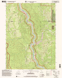 Ah Pah Ridge 1997 topographic map thumbnail