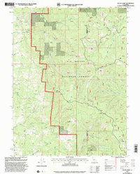 Black Lassic 1997 topographic map thumbnail