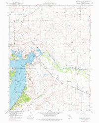 Black Butte Dam 1967 topographic map thumbnail