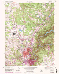 Auburn 1953 topographic map thumbnail