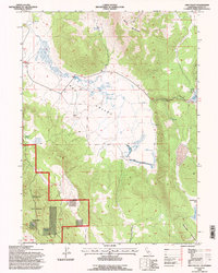 Ash Valley 1993 topographic map thumbnail