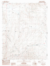 Bull Flat 1988 topographic map thumbnail