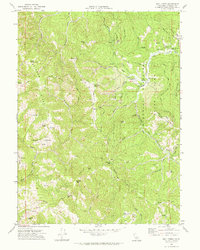 Bull Creek 1969 topographic map thumbnail