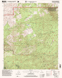 Butler Peak 1996 topographic map thumbnail