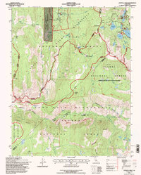 Crystal Crag 1994 topographic map thumbnail