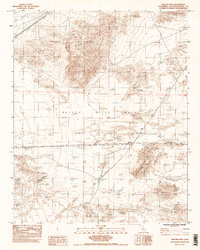Crucero Hill 1983 topographic map thumbnail