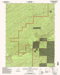 Deer Creek Flat 1995 topographic map thumbnail