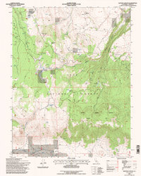 Dexter Canyon 1994 topographic map thumbnail