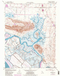 Denverton 1953 topographic map thumbnail