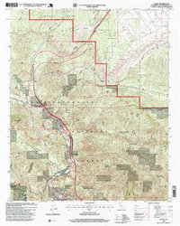 Cajon 1996 topographic map thumbnail